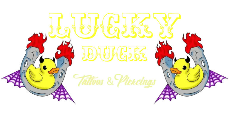 Lucky Duck Tattoos Logo Banner